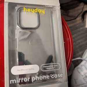 Heyday Reflective Silver Mirror Phone Case for iPhone 16 Pro
